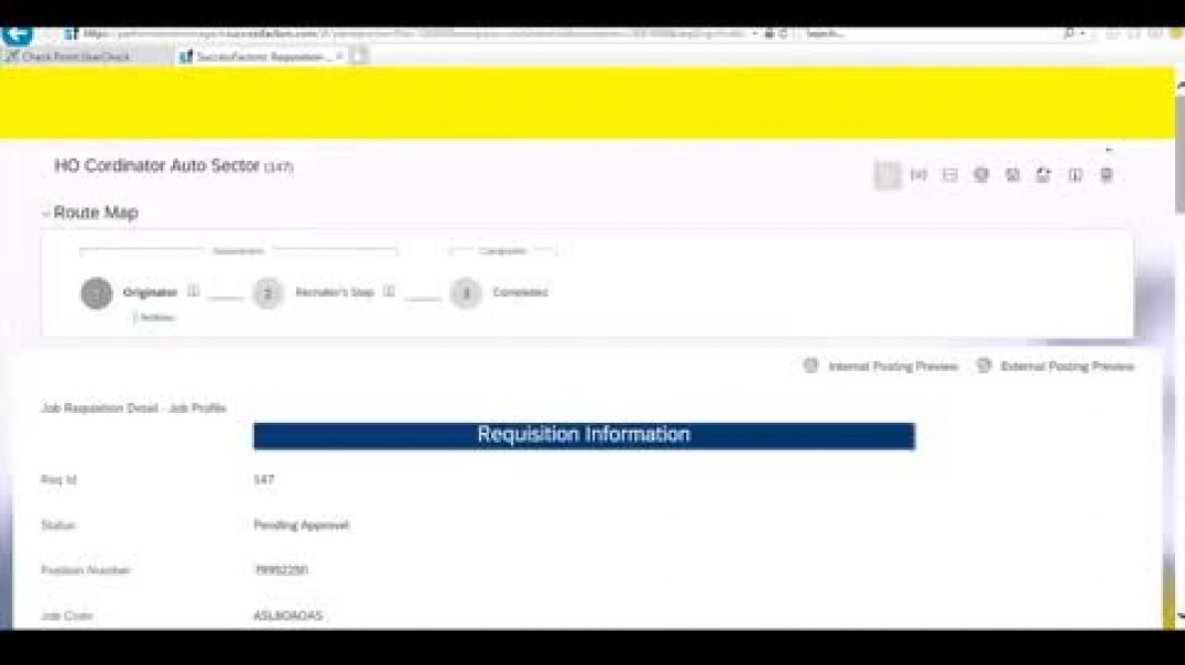 Position ID Management in Success Factors