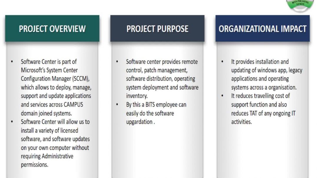 Software Centre Bits- IT Tech Awareness