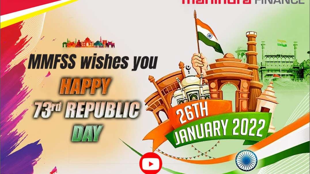 MMFSS wishes you Happy 73rd Republic Day 2022